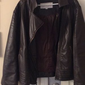 Faux leather jacket
